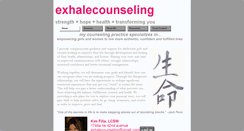 Desktop Screenshot of exhalecounseling.com