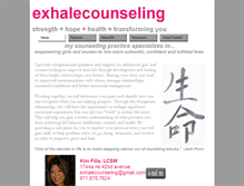 Tablet Screenshot of exhalecounseling.com